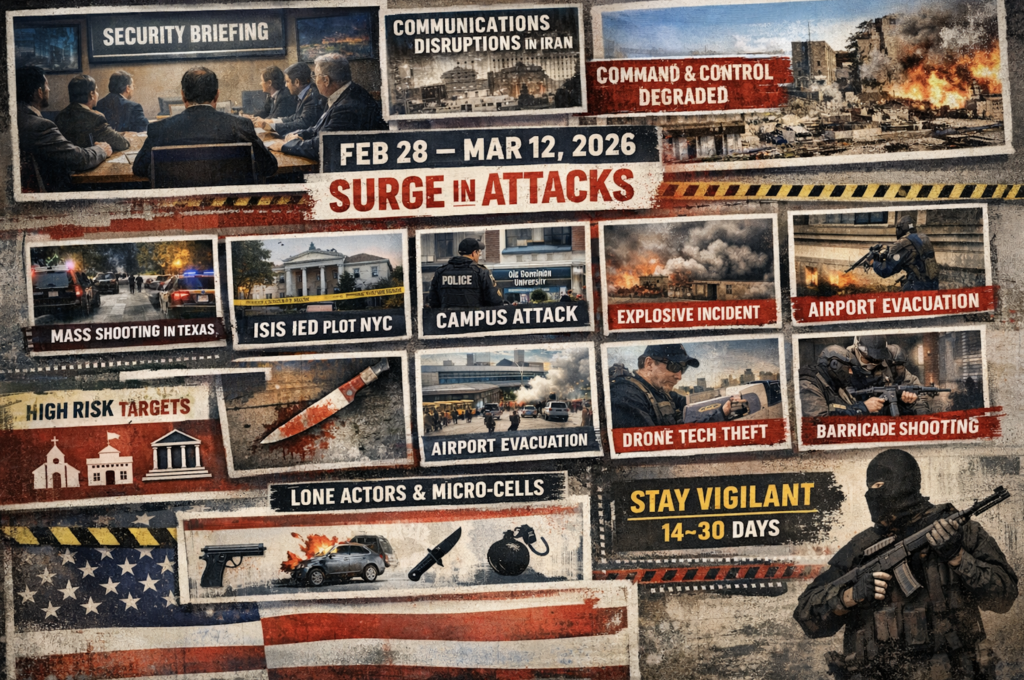 At a closed-door counterterrorism briefing, experts assessed that retaliation from Iran following Operation Epic Fury would likely be delayed due to communications disruptions, internet outages, and infrastructure damage inside Iran. Analysts initially believed the regime’s degraded command-and-control limited its ability to coordinate proxy attacks, potentially delaying retaliation against the United States (US) homeland by at least one month or longer. However, between 28 February and 17 March 2026, the US experienced at least nine security incidents involving lone actors or small cells.